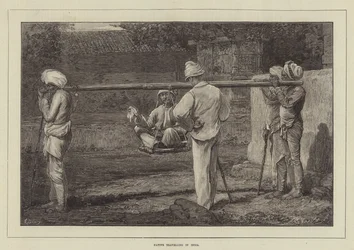 Einheimischer reist in Indien